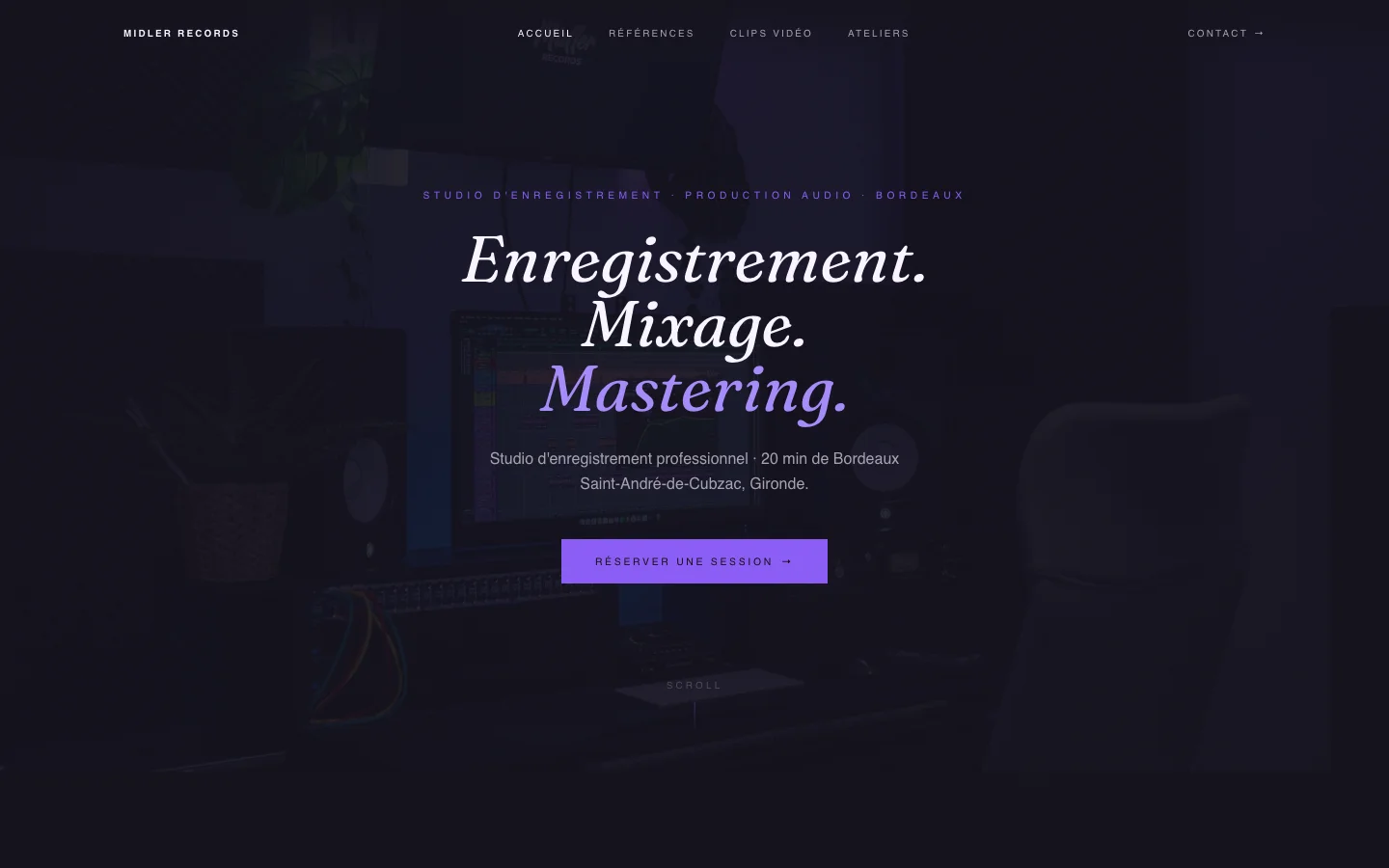 Midler Records — site web réalisé par Midler Productions